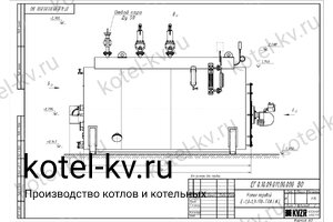 Чертеж дизельного парового котла Е 0.8 0.9